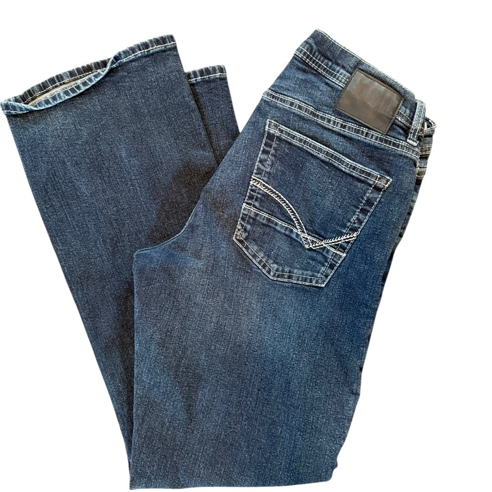 Buckle Men's Bootcut Jeans - Dark Blue